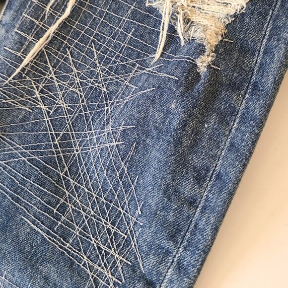 Levi's Made & Crafted 511 Slim Denim Jeans Made in Japan W38 Selvedge Boro - Picture 10 of 16